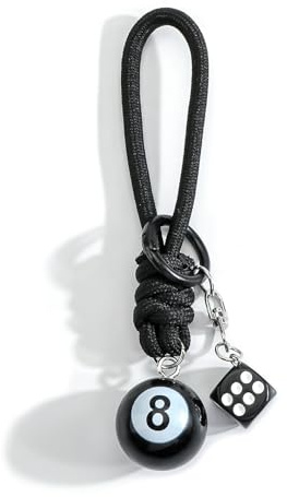 Porte-Clés Tendance Pour Femme, Porte-Clés Boule De Billard Pour étudiant, Accessoires Clés Et Billard Tendance, Idéal Cadeau D'anniversaire Rigolo Pour Meilleures Amies