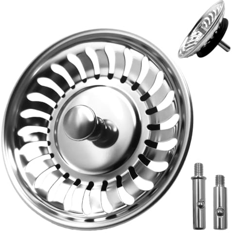 1 Piezas Ø 78 mm Tapón Fregadero Cocina de Acero Inoxidable, Colador Fregadero Universal, Tamaño para Fregaderos de 78-80 mm, Rejilla Fregaderos Cocina, para Residuos de Filtro y Evitar el Bloqueo