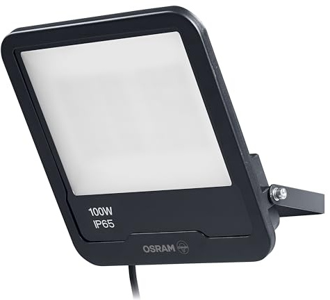 Osram SMART+ Matter Floodlight LED-Fluter, 30W, 2400lm, RGBW 16 Mio. Farben, 3000K, WiFi Alexa/Google, IP65