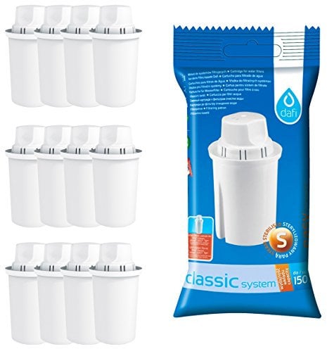 Pack 12 Dafi Classic Filterkartuschen (kompatibel mit Brita Classic® und Dafi Classic®)