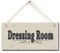 zhongfei Country Style Door Sign- Dressing Room, Home Decorative Door Sign Plaque (5 X 10)