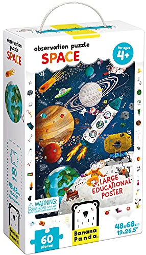 Banana Panda - Observation Puzzle Space - Suchpuzzle & Lernaktivität für Kinder ab 4 Jahren (Englisch)