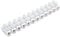 Velamp Mammut MG303 Barretta di 12 Morsetti elettrici (Tbs-3A-4 mm2), Certificazione NF, in PP, Bianco