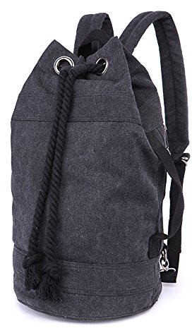 LOSMILE Rucksäcke Damen Herren Daypacks Seesack Leinwand Rucksack Canvas Reisetaschen Umhängetasche Weekender Schultertaschen.