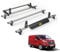 Van Guard Roof Rack for Renault Trafic (2014+), 3 Roof Bars + Rear Ladder Roller, Ulti Bar, VG315-3/VGR-01