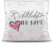 Familie-Kissen mit Spruch für die Weltliebste -Name- Kissenbezug inklusive Kissen/Personalisiert/Individuell/Selbst-Gestalten/Geschenk-Idee/Liebling/Kissen Weiss Polyester