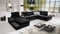 All4All Ecksofa mit Schlaffunktion Ponti 368 cm x 227 cm - Wohnlandschaft U-Form - Schlafsofa mit Bettkasten - XXL Sofa - Groß - Gewebe mit Kunstleder - Linke Seite - Schwarz - Modern 26