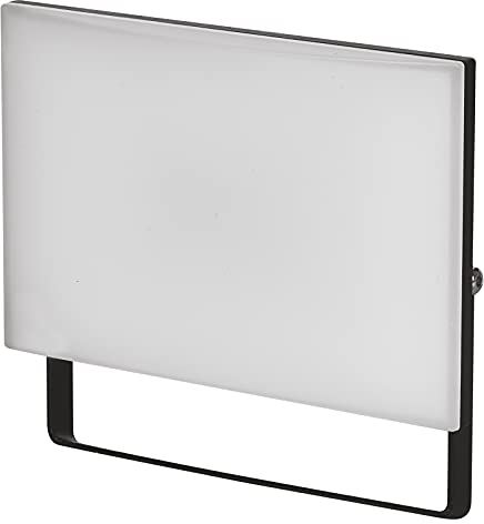 EMOS LED-Strahler Tambo-ultradünnes Flutlicht-wasserdicht-neutralweiß (4000 K) -2 400 lm-30 W-Lebensdauer 25 000 Std. -Abstrahlwinkel 120° -für Außenbereich, Aluminium, 30.5 W, Schwarz, 30,5 Watt