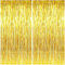 2 Stück Folien Fransenvorhänge, Goldenes Lametta Metallic Lametta Vorhänge, Foto Hintergrund für Hochzeit, Verlobung, Brautparty, Geburtstag Junggesellinnenabschied Bühnendekoration(3,28 ft x 6,56 ft)
