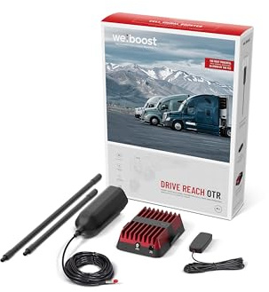 weBoost Drive Reach OTR - Cell Phone Signal Booster for Trucks and SUVs | Boosts 5G & 4G LTE for All U.S. Carriers - Verizon, AT&T, T-Mobile & more | Made in the U.S. | FCC Approved (model 477154)