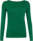WearAll Damen-Langarm-T-Shirt, Größe 36-42, jadegrün, XX-Large Plus