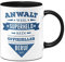 Tassenbrennerei Tasse mit Spruch Anwalt weil Superheld kein offizieller Beruf ist - Luistige Kaffeetasse als Geschenk (Schwarz, Anwalt)