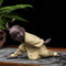 Pevfeciy Mönch Buddha Figur Deko,Keramik/Tonfiguren Statue die Niedlich und Ausdrucksstark Gestaltet,Kunsthandwerk Ornament Buddha Kung Fu Figuren,Teezeremonie Desktop Tischdeko
