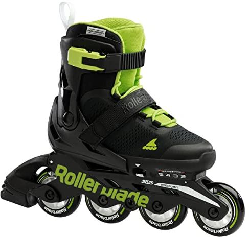 Rollerblade Microblade Inline Skates Nero/Verde 21