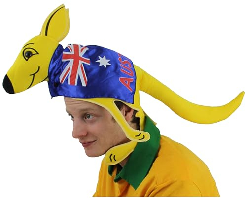 I LOVE FANCY DRESS Australian Kangaroo Hat with Cape - Aussie Novelty Hat - Australia Day - Pack of 1