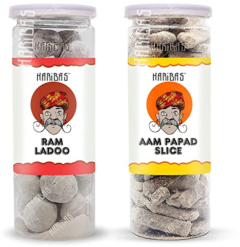 HARIBAS Mango Slice 200gm & Ram Ladoo 200gm