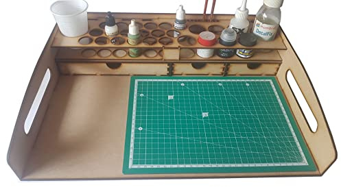 WORK STATION FOR USE WITH TAMIYA, CITADEL 24ml Pots, AK, VALLEJO, ARMY & MR HOBBY PAINTS