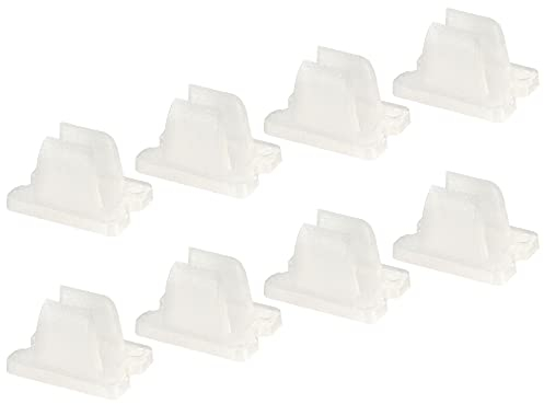sourcing map 50 Stück LED Neon Montageclips Befestigungsklemmen Halter für 6mm Silikon LED-Lichtstreifenclips LED Neon Flexstreifenbeleuchtung