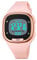 Forrader Montre numérique pour femme - Étanche - Avec bracelet en silicone - Chronomètre - Réveil - Calendrier - LED - Multifonction, Rose 1959, Sangle