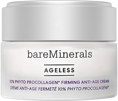 bareMinerals AGELESS 10% Phyto-Kollagen Overnight-Maske - Vegan, 75ml | Hibiskusblüten-Formel mindert feine Linien & stärkt Kollagen. Clean Overnight-Maske für gesunde Haut