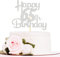 Sotpot Silver Glitter 65 Cake Topper, 65th Birthday Cake Decorations for Birthday Party Anniversary Party Supplies