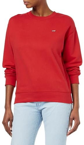 Levi's Standard Crew, Maglia di tuta Donna, Script Red, XS