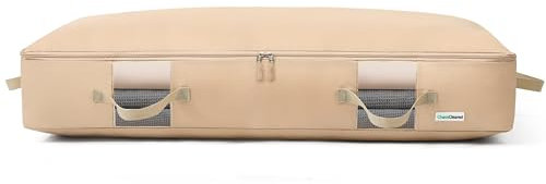 Contenitori sotto il letto per giocattoli, vestiti, scarpe, ecc. Borsa organizer sotto il letto che scivola sotto il letto senza attrito o ruote. L'altezza di 15,2 cm di basso profilo è ideale per