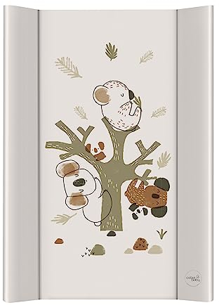 Ceba Baby® Wickelauflage Wickelunterlage - 2 Keil Wickelmulde fürs Babybett 70x50 cm - Wickeltischauflage mit OEKO-TEX® Standard 100 - Made in EU - Wasserdicht und Abwaschbar - Koala