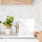 Decoroom Tile Stickers White 24pcs/15x15cm, Marble Self Adhesive Stick on Wall Tiles, Peel and Stick Vinyl Waterproof Home Decor for Kitchen Bathroom Splashback