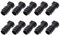 Avejjbaey Lot de 10 embouts S pour tuyau d'irrigation goutte à goutte de 16 mm, accessoire d'irrigation de jardin, adaptateur d'extrémité s pour tuyau