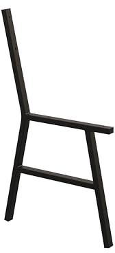 HEVVA Bankgestell, Bankbeine, Sitzbank, Stuhl Esstisch, Sitzecke Metall DIY, Gestell Gartenbank (Schwarz)