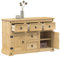 ShGaxin Sideboard Corona 115x40x76 cm Massivholz Kiefer, Kommode Schlafzimmer, Kommoden & Sideboards, Wohnzimmerschrank, Flur Kommode, Zimmer Möbel - 4005680