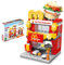 Street View City Cafe Building Kit, 167PCS Coffee Shop Modular House Building Set, MOC Creative House Model DIY Toys, Building Toy for Kids Adults Teens (Burger Shop)