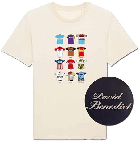 David Benedict The Vandal Herren T-Shirt The Jersey 2.0, Größe XL, Farbe Weiß, 100% Baumwolle, historische Trikots