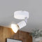 Glitzerlife LED Deckenlampe 1 Flammig Weiß - Deckenleuchte GU10 Innen Warmweiß Wandlampe Spots Modern Deckenstrahler Wohnzimmerlampe für Schlafzimmer Badezimmer Küche Flur Büro Ohne Leuchtmittel