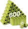 KOMABLEN 600 Pièces Sac a Crottes Chien Biodegradable, 40 Rouleaux Sac a Caca pour Chien avec Distributeur Chien, Portable et Anti-Fuite Ramasse pour Chiens 33x22.8cm