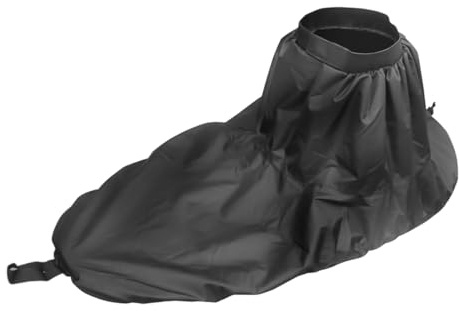 Nicear Falda de kayak ajustable universal, impermeable, para cabina, canoa, surf, kayak, cubierta protectora negra, accesorio para remo, equipo para deportes acuáticos al aire libre.