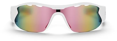 Reebok Flash Smart-Audio-Sonnenbrille, verspiegelt, polarisierte Gläser, HiFi-Bluetooth-Sportbrille, Iridescent Mirror
