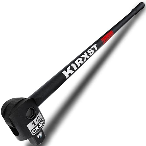 KIRXST Mango Articulado, Barra Rompedora 1/2, Llave Articulada 610 mm, Llave Rompedora con Cabeza Flexibl