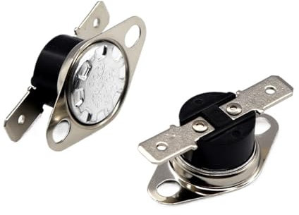 YINZHD Thermostat KSD301 250 V 10 A normalement ouvert/normalement fermé, interrupteur de contrôle thermique de la température, degré Celsius 0-95 °C, eau dissipée(50 Degree,Normally closed B)