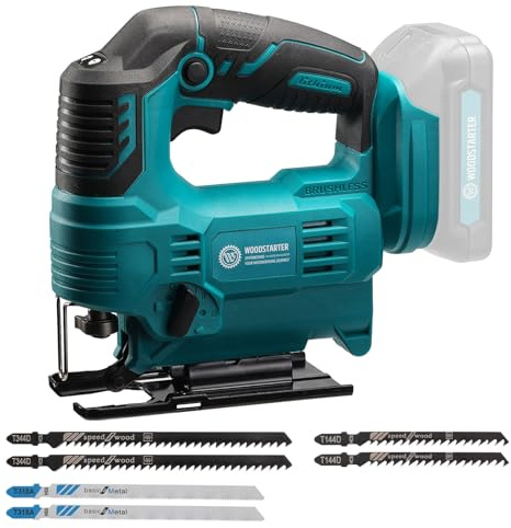 WOODSTARTER Cordless Jigsaw for Makita 18V, Brushless (Tool Only)