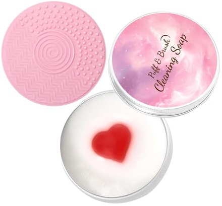 Savon Nettoyant Pinceaux Savon de Nettoyage pour Éponge et Blender avec | Nettoyant Pour Éponges pour Maison Salon Vanité Routine Quotidienne Cosmétique