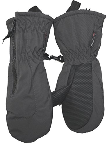 maximo Fausthandschuhe lange Stulpe & Zipper Wasserdicht Atmungsaktiv Schmal in GRAU (1)