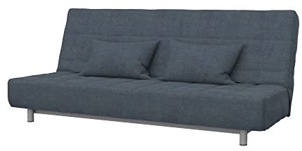 Soferia Sofabezug Kompatibel Mit Beddinge 3-er Bettsofa Sofaüberzug Sofaüberwurf Sofaschoner Cover Wasserabweisend Fleckschutz Softi Grau Anthrazit