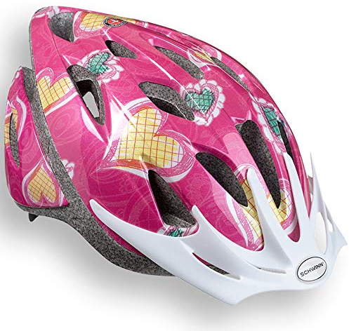 Schwinn Thrasher Casque de vélo pour garçons et filles, de 5 à 8 ans, ajustement par molette, léger, 50-54 cm, pour enfants, Rose