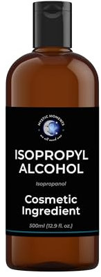 Mystic Moments | Isopropyl Alcohol 99.8% | High Purity IPA | INCI: Isopropyl Alcohol/Isopropanol | CAS 67-63-0 | For Cleaning, Cosmetics & Disinfection | External Use Only | 500ml