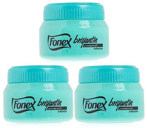 Fonex Briyantin ProVitamin 05 Brillantine Haarstyling Creme - Fonex Briyantin - 150ml (3 Stück)