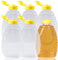 Lainrrew 6 Stück 340 ml Honiggläser, Kunststoff-Honigflaschen, transparent, leer, Honigspender, Quetsch-Honigflasche mit auslaufsicherem Klappdeckel zum Aufbewahren und Dosieren (340 ml)