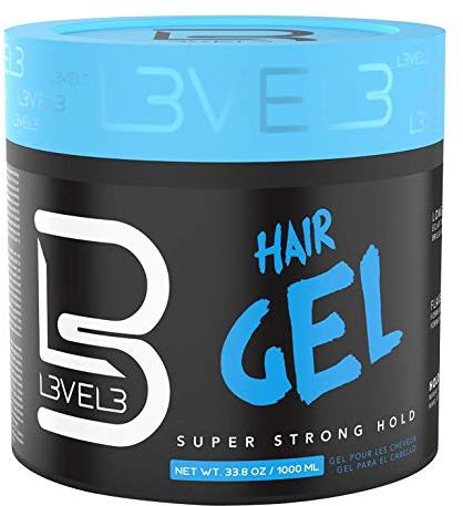 L3 VEL3 Super Strong Hair Gel for Men 33.8 oz Gel
