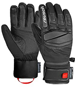 Reusch Unisex Fingerhandschuhe Mastery höchste Wärmestufe, winddicht und extra atmungsaktiv 7701 black/white, 7.5